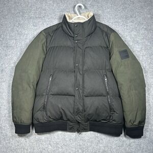 Hugo boss Premium Down Jacket Men's Size 46R (XXL) Green Water Repellent‎ Puffer